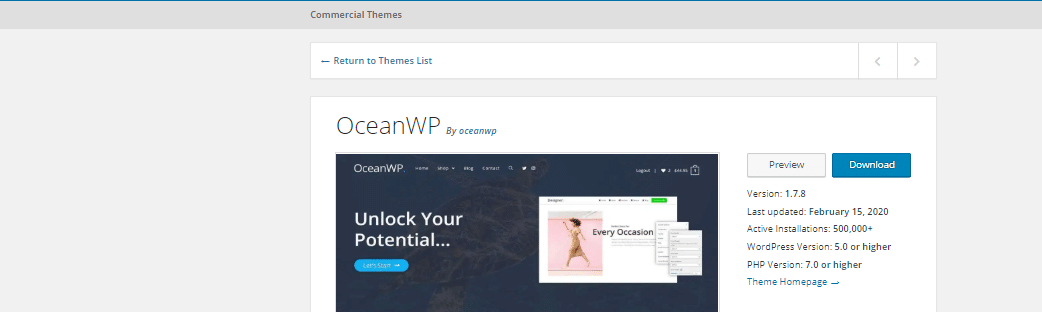 OceanWP- Best WordPress Themes for Travel Bloggers