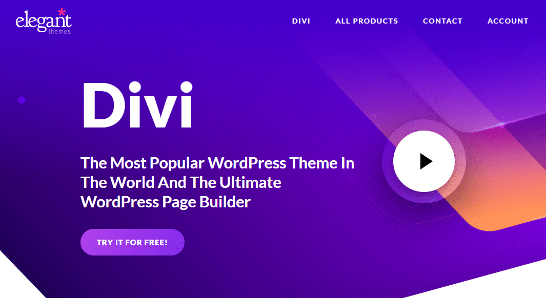 Divi- Best WordPress Themes for Food Blogs