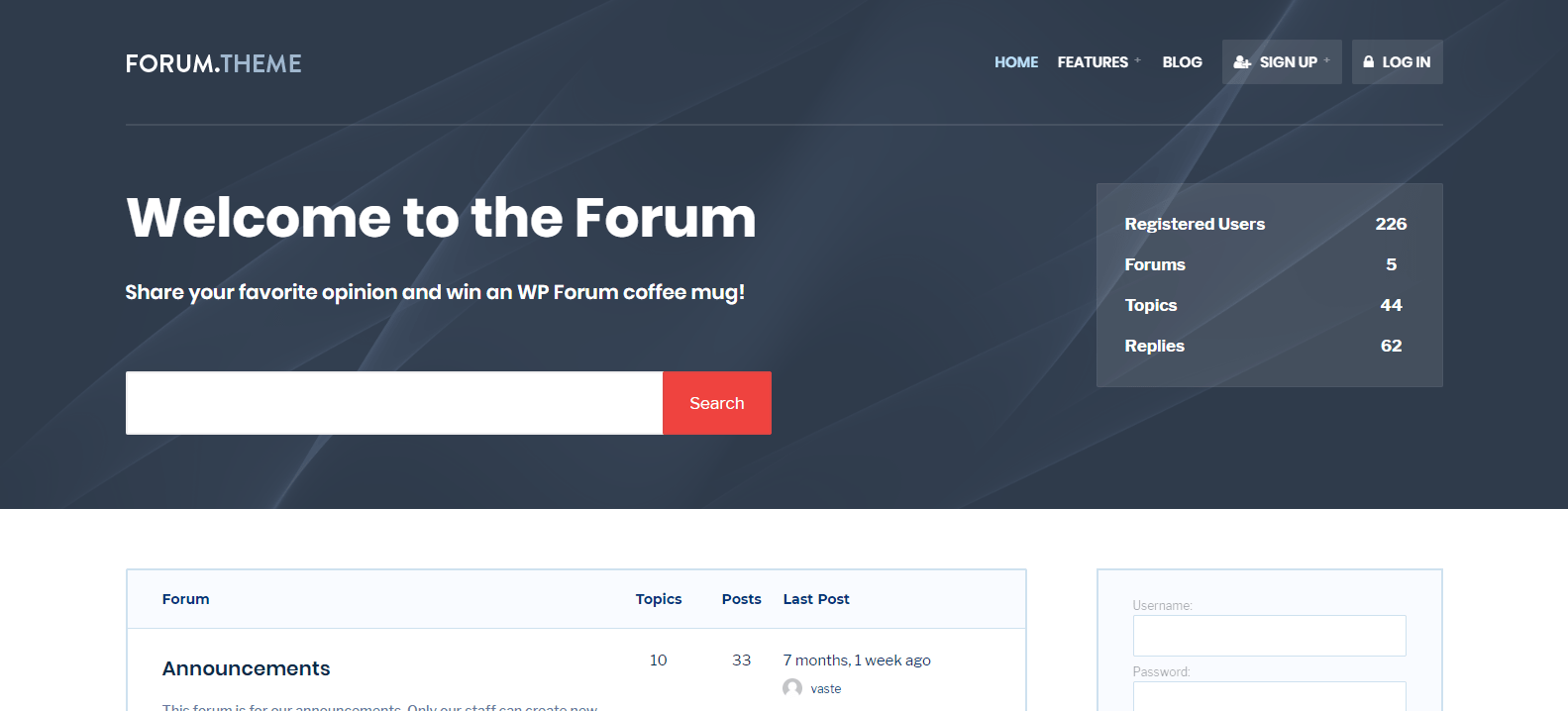 forum theme