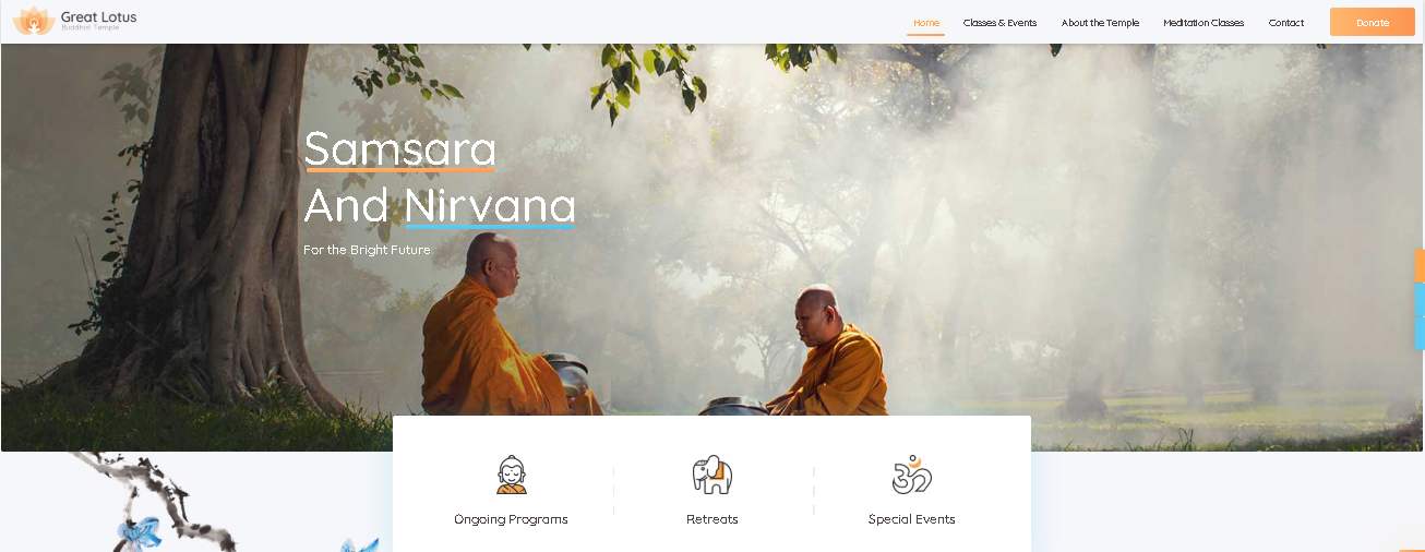 great lotous- Church WordPress Theme