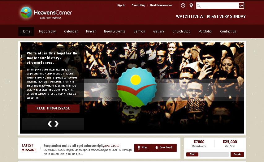 heaven- Church WordPress Theme