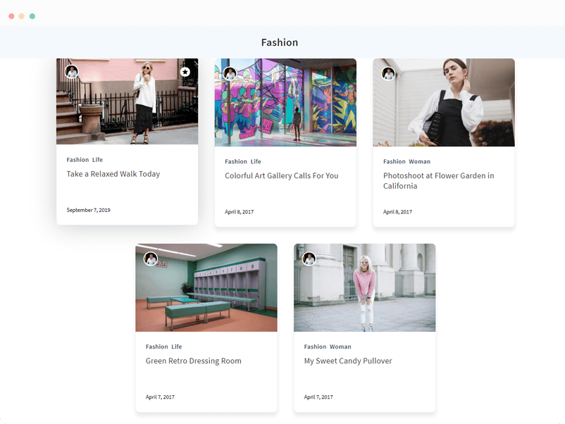 multiple blog layout