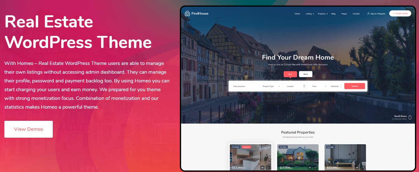 "<yoastmark Homeo- Real Estate WordPress Themes