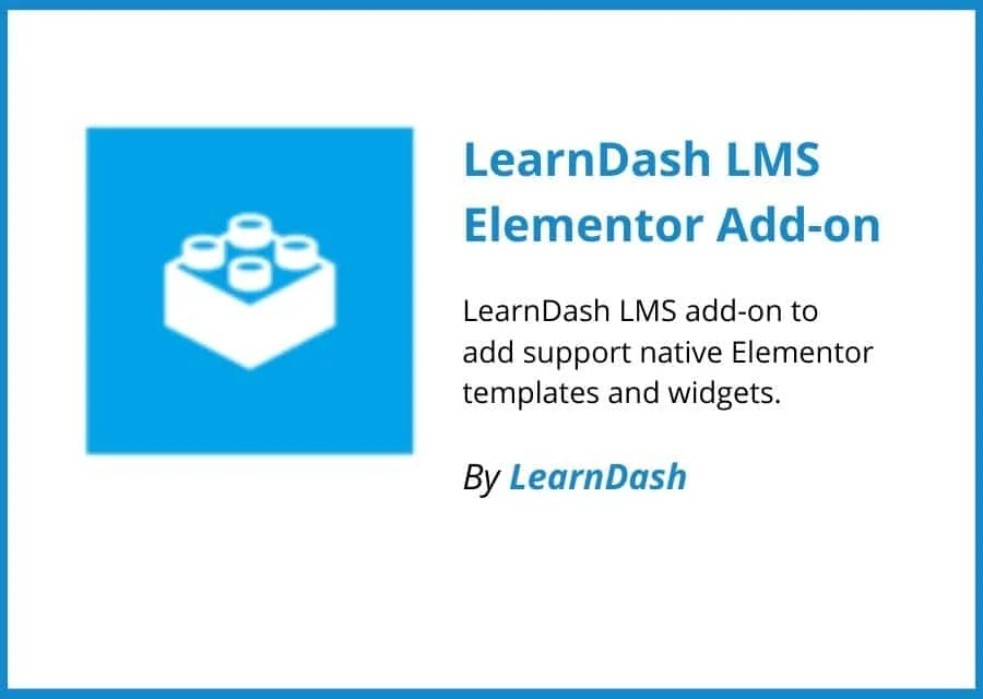 LearnDash LMS Elementor Add-on
