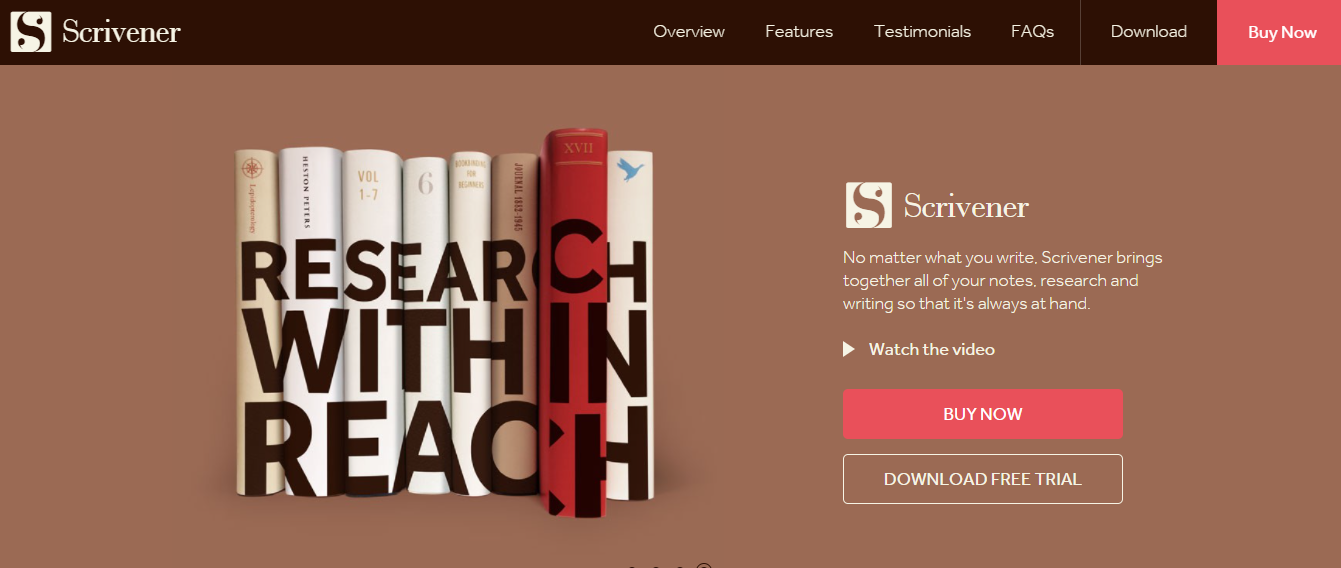 Scrivener- Best Writing Software