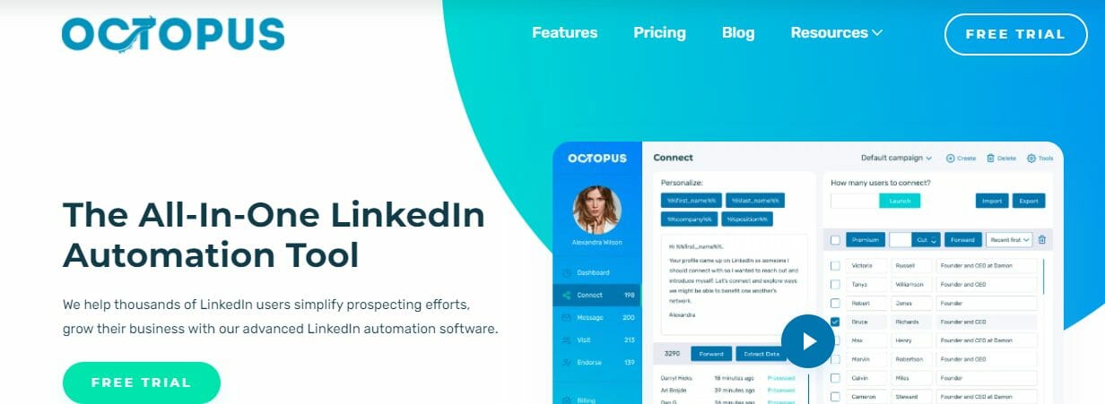Octopus CRM- LinkedIn Automation Tools