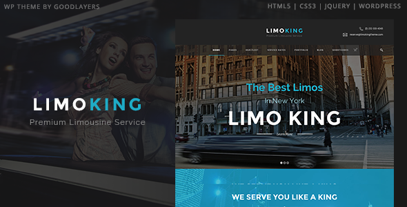 Limo King- Best drag and drop themes for wordpress