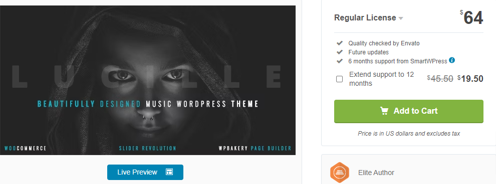 Lucill- WordPress Themes for Musicians
