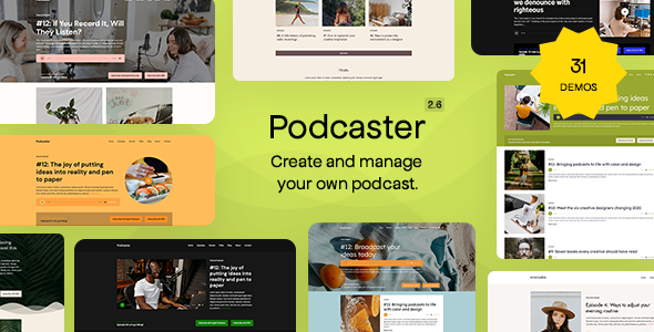 Podcaster- WordPress Themes for Podcasters