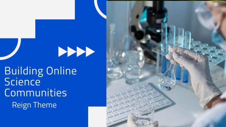Building Online Science Communities with Reign WordPress Theme