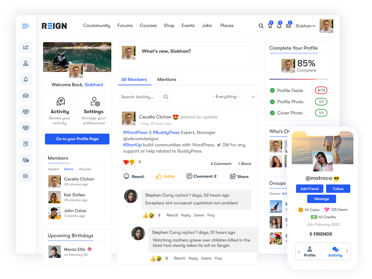 Creating Online Social Impact Community