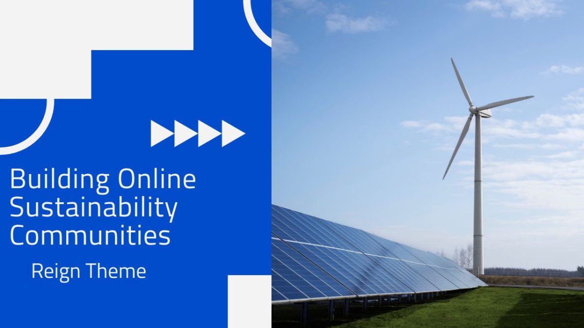Building Online Sustainability Communities