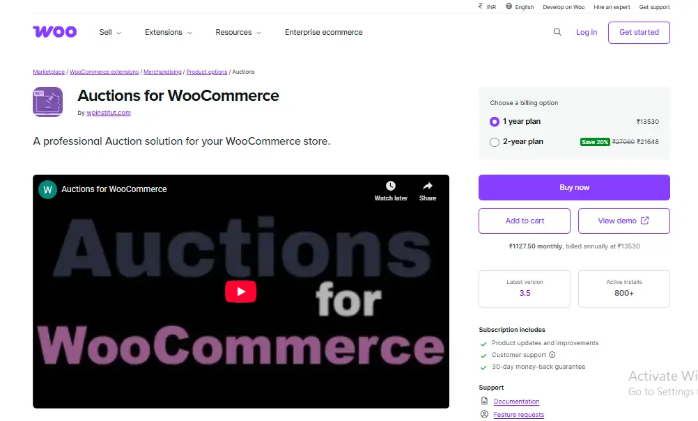 WooCommerce Simple Auctions