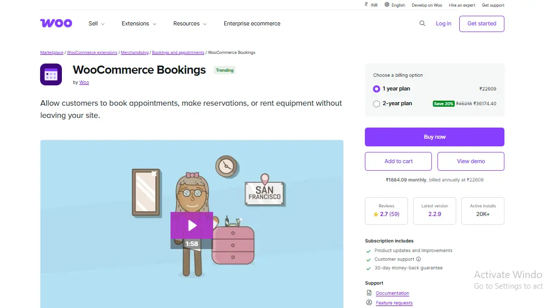 WooCommerce Bookings