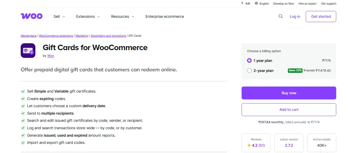 WooCommerce Gift Cards