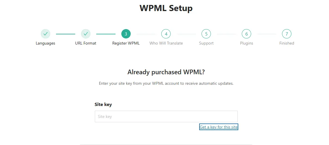 Configure WPML