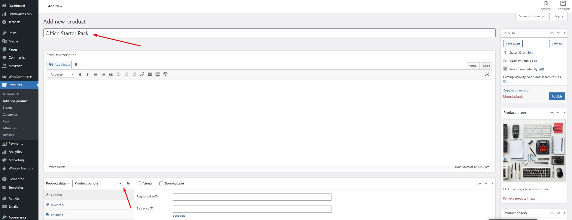 Create a New Product Bundle