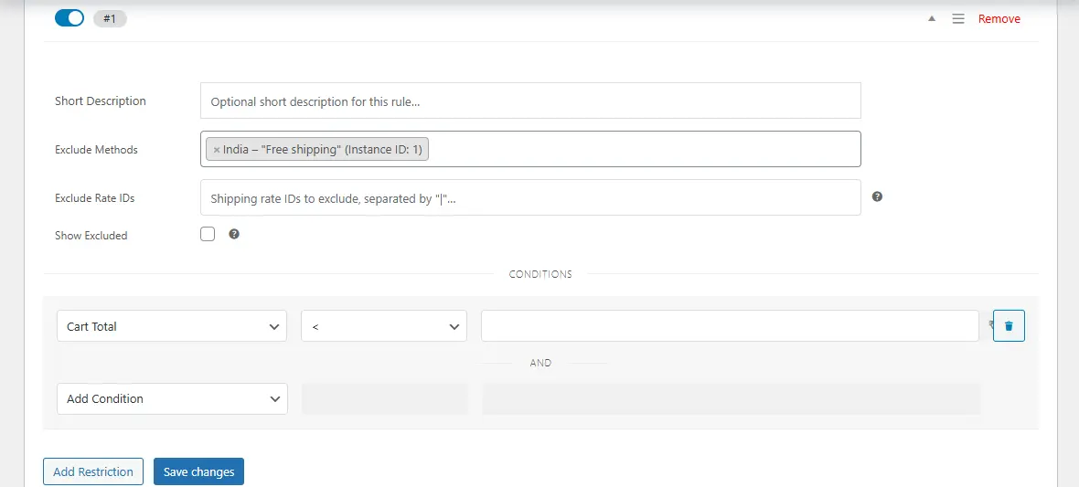 Add Conditions