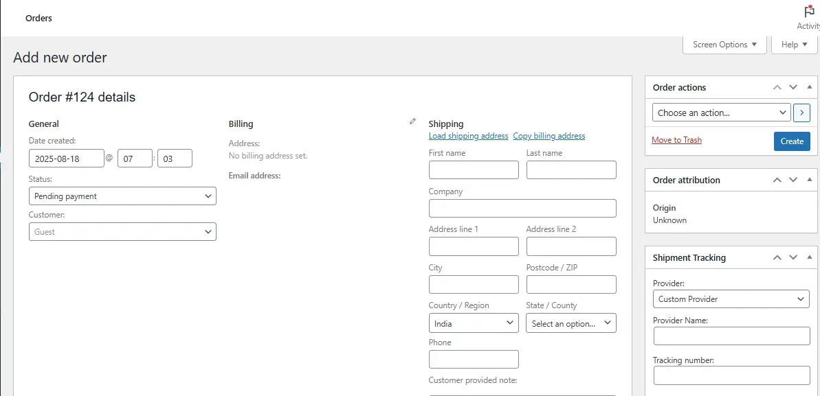 Add Tracking Information to Orders