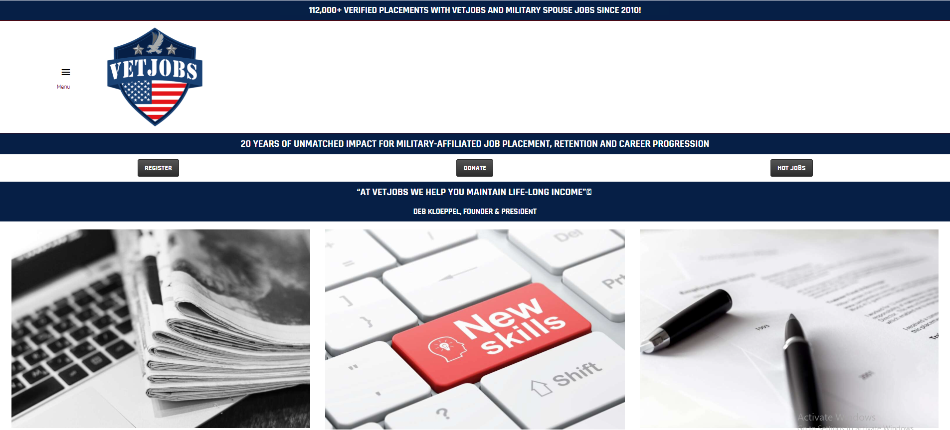 VetJobs Education Partner Portal