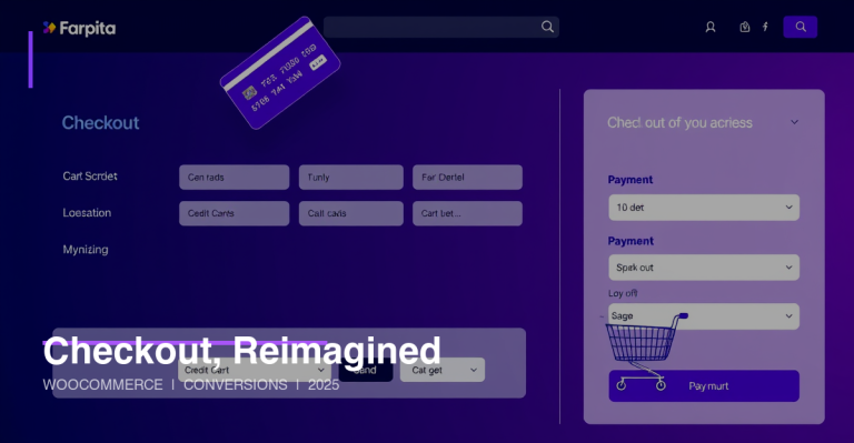 Dark ecommerce checkout interface