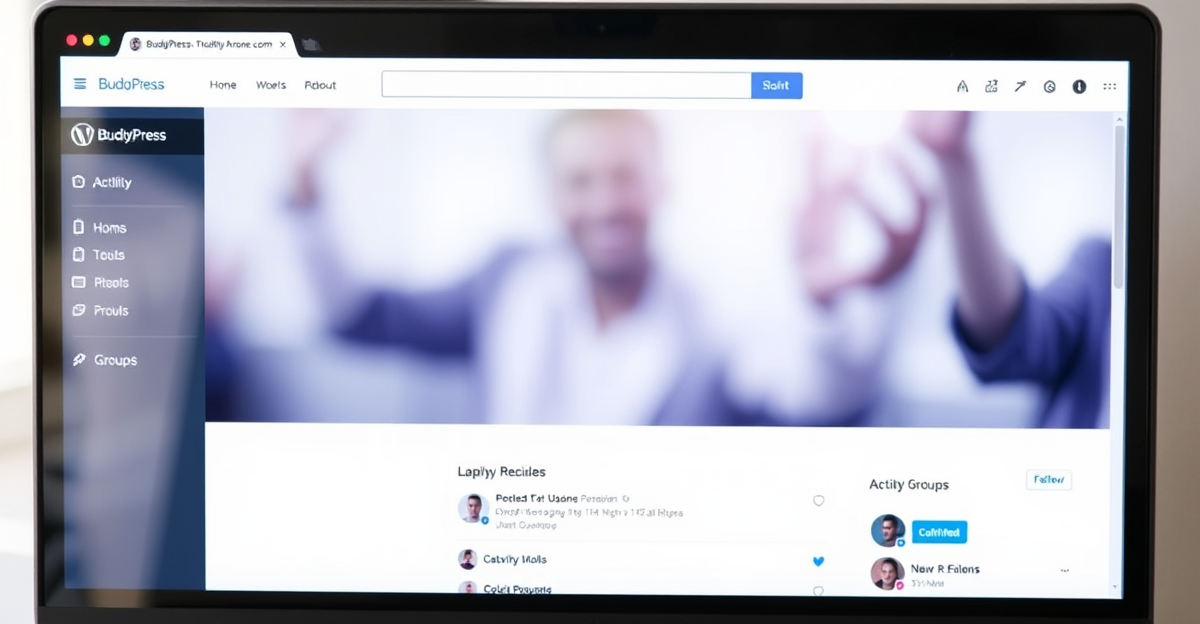 BuddyPress community platform with member profiles and activity feeds