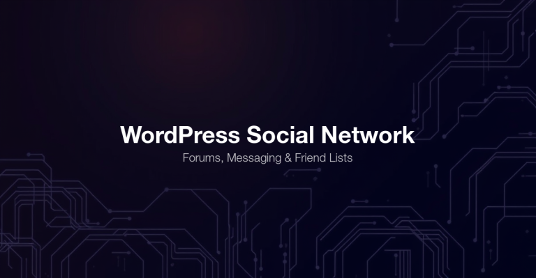 WordPress social network with forums messaging and friend lists using BuddyPress