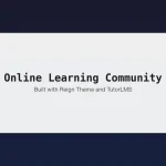 Online learning community built with Reign Theme and TutorLMS - BuddyPress integration, gamification, and monetization