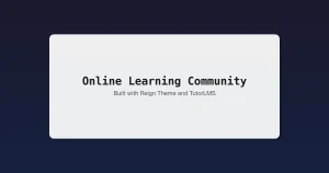 Online learning community built with Reign Theme and TutorLMS - BuddyPress integration, gamification, and monetization