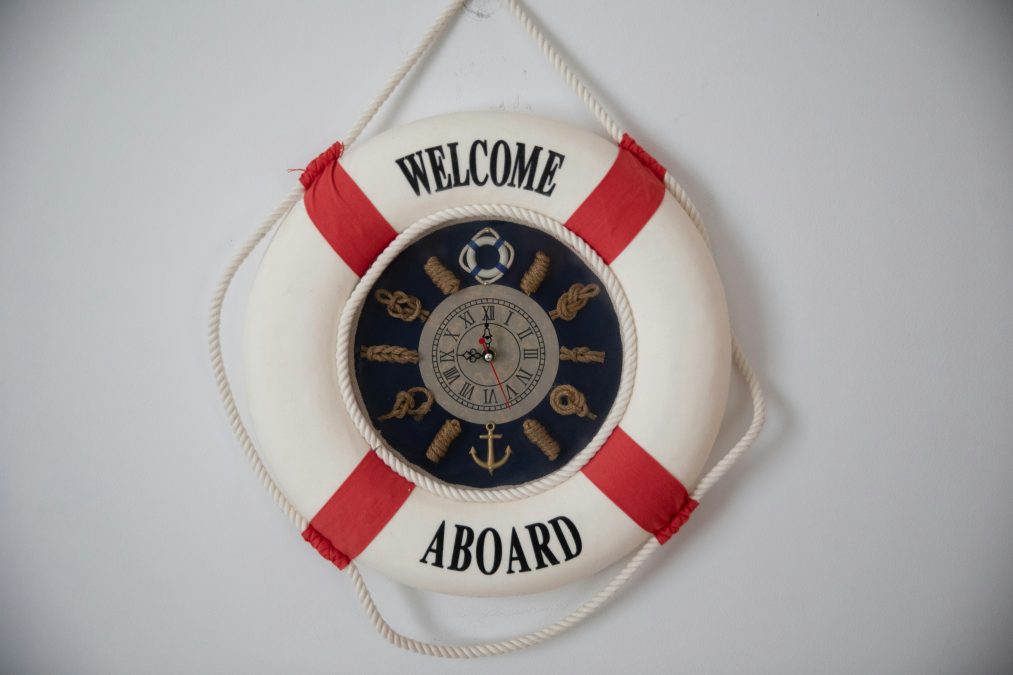 Welcome aboard sign representing member onboarding experience for community websites