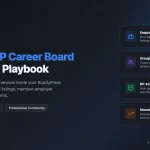 Reign Theme WP Career Board setup showing job listings inside BuddyPress member profiles and group pages