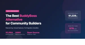 BuddyBoss Alternative 2026: Reign Theme vs BuddyBoss pricing and feature comparison
