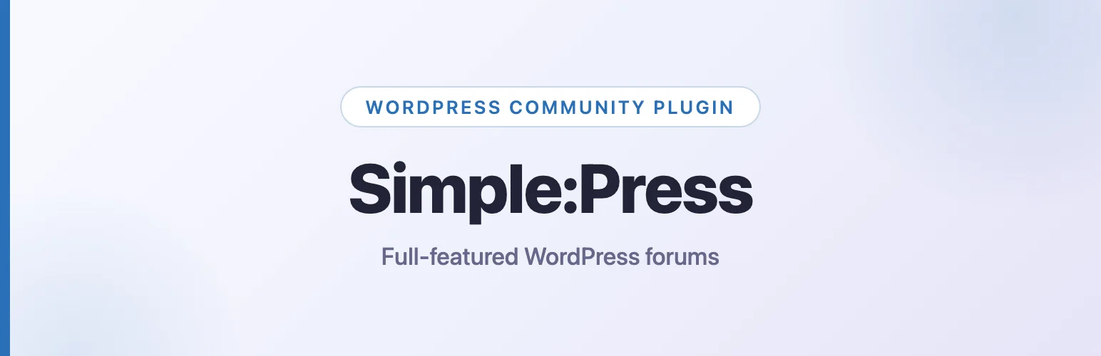 Simple:Press WordPress forum plugin